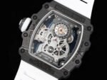 RM Factory Richard Mille RM21-01 43mm Titanium Carbon Fiber White Rubber Strap Arabic numerals Skeletonized White Dial - Image 8
