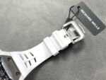 RM Factory Richard Mille RM21-02 Tourbillon 43mm White Ceramics White Rubber Strap Arabic numerals Skeletonized Black Dial - Image 8