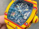 RM Factory Richard Mille RM27-03 Rafael Nadal Tourbillon 47.77mm Carbon Fiber Textile Strap Skeletonized Dial - Image 4