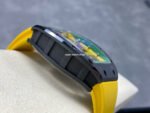 RM Factory Richard Mille RM61-01 42.7mm Carbon Fiber Yellow Rubber Strap Yellow And Green Skeleton Dial - Image 6