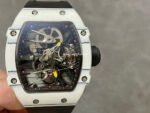 RM Factory Tourbillon Richard Mille RM 27-02 43mm Carbon Fiber Rubber Strap Tourbillon Skeletonized Dial