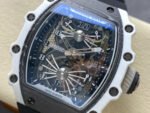 RM Factory Tourbillon Richard Mille RM21-02 42.7mm Titanium Rubber Strap Tourbillon Skeleton Dial - Image 3