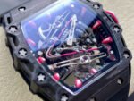 RM Factory Tourbillon Richard Mille RM38-02 Manual Winding 43mm Carbon Fiber Rubber Strap Skeletonized Dial - Image 2