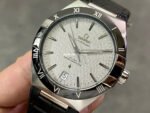 SBF Factory Omega Constellation Co-Axial Master Chronometer 131.33.41.21.06.001 41mm Steel Leather Strap Silver Dial - Image 3