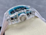 Sonic Factory Richard Mille Crystal Clear RM 35-01 43mm Crystal Rubber Strap Skeletonized Blue Dial - Image 6
