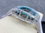 Sonic Factory Richard Mille Crystal Clear RM 35-01 43mm Crystal Rubber Strap Skeletonized Blue Dial - Image 5