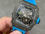 Sonic Factory Richard Mille RM 35-01 43mm Carbon Fiber Blue Rubber Strap Skeletonized Dial - Image 3