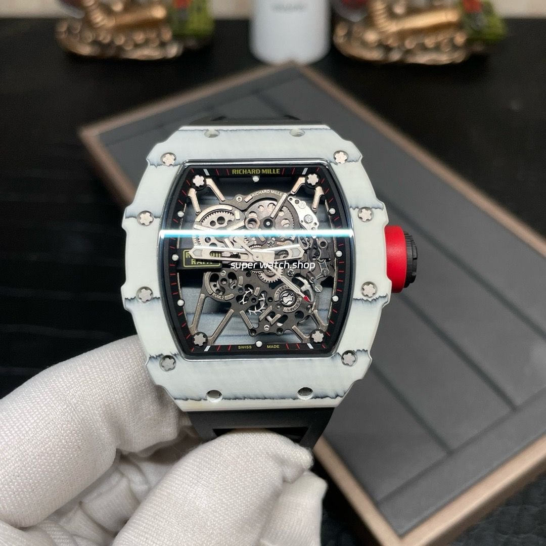 Sonic-Factory-Richard-Mille-RM-35-01-43mm-Carbon-Fiber-Rubber-Strap-Skeletonized-Dial-2.jpg Sonic Factory Richard Mille RM 35-01 43mm Carbon Fiber Rubber Strap Skeletonized Dial - Image 1