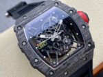 Sonic Factory Richard Mille RM 35-02 43mm Black Carbon Fiber Black Rubber Strap Skeletonized Dial - Image 2