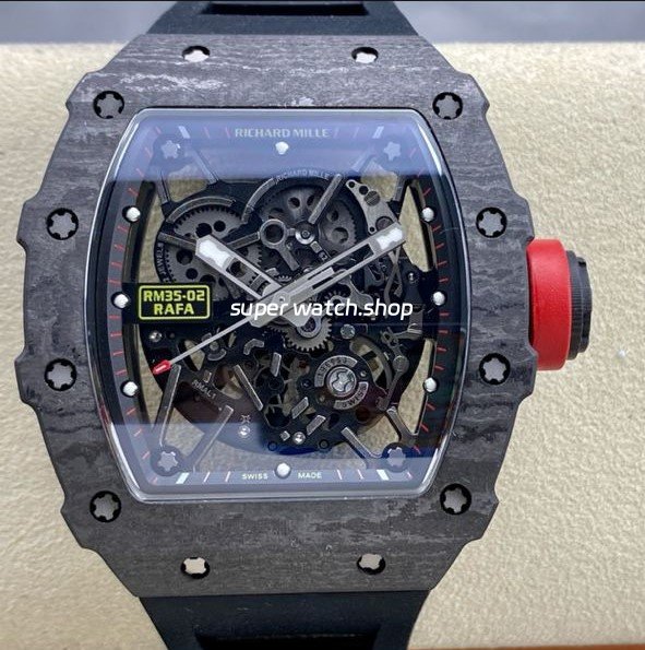 Sonic-Factory-Richard-Mille-RM-35-02-43mm-Black-Carbon-Fiber-Black-Rubber-Strap-Skeletonized-Dial-8.jpg Sonic Factory Richard Mille RM 35-02 43mm Black Carbon Fiber Black Rubber Strap Skeletonized Dial - Image 1