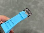 T+ Factory Richard Mille RM35-02 44.5mm Carbon Fiber Blue Rubber Strap Skeletonized Dial - Image 8