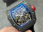 T+ Factory Richard Mille RM35-02 44.5mm Carbon Fiber Textile Strap Skeletonized Dial - Image 2