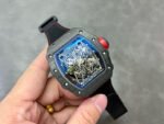 T+ Factory Richard Mille RM35-02 44.5mm Carbon Fiber Textile Strap Skeletonized Dial - Image 4