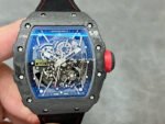 T+ Factory Richard Mille RM35-02 44.5mm Carbon Fiber Textile Strap Skeletonized Dial