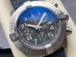 TF Factory Breitling Avenger Bandit Chronograph E13383101M1W1 45mm Steel Nylon Canvas Strap Arabic Numerals Grey Dial - Image 2