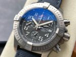 TF Factory Breitling Avenger Bandit Chronograph E13383101M1W1 45mm Steel Nylon Canvas Strap Arabic Numerals Grey Dial - Image 3