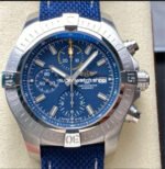 TF Factory Breitling Avenger Chronograph A13385101C1X1 45mm Steel Blue Nylon Canvas Strap Arabic Numerals Blue Dial