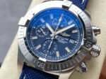 TF Factory Breitling Avenger Chronograph A13385101C1X1 45mm Steel Blue Nylon Canvas Strap Arabic Numerals Blue Dial - Image 3