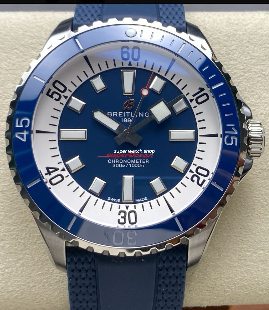 TF-Factory-Breitling-Superocean-A17376211B1A1-44mm-Blue-Bezel-Steel-Blue-Rubber-Strap-Blue-Dial-1-8.jpg TF Factory Breitling Superocean A17376211B1A1 44mm Blue Bezel Steel Blue Rubber Strap Blue Dial - Image 1