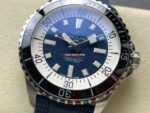 TF Factory Breitling Superocean A17376211C1S1 44mm Black Bezel Steel Blue Rubber Strap Blue Dial - Image 3