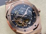 THB Factory Audemars Piguet Royal Oak Double Balance Wheel Openworked 15407OR.OO.1220OR.01 41mm Full Rose Gold Skeletonized Dial - Image 3