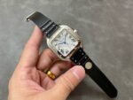 THB Factory Cartier Santos WSSA0018 39.8mm Steel Rubber Strap Roman Numerals Silver Dial - Image 4