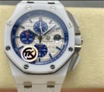 TK Factory Audemars Piguet Royal Oak Offshore Chronograph 26402CB.OO.A010CA.01 44mm Ceramic Rubber Strap White Dial