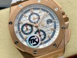 TK Factory Audemars Piguet Royal Oak Offshore Chronograph 26408OR.OO.A010CA.01 44mm Rose Gold Rubber Strap White Dial - Image 2