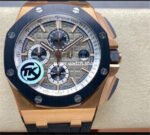 TK Factory Audemars Piguet Royal Oak Offshore Chronograph 26416RO.OO.A002CA.01 44mm Rose Gold Rubber Strap Grey Dial