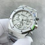 TOP Factory Audemars Piguet Royal Oak Chronograph 26240ST.OO.1320ST.03 41mm Full Steel Silver Dial - Image 3