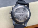 TPS Factory IWC Pilot Chronograph IW389101 44.5mm Ceramic Rubber Strap Arabic Numerals Black Dial - Image 7