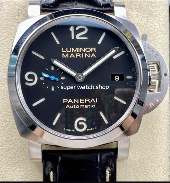 TTF-Factory-Panerai-Luminor-Marina-1950-3-Days-Automatic-PAM-01312-Steel-Leather-Strap-Arabi-4.jpg TTF Factory Panerai Luminor Marina 1950 3 Days Automatic PAM 01312 Steel Leather Strap Arabic Numerals Black Dial - Image 1