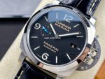 TTF Factory Panerai Luminor Marina 1950 3 Days Automatic PAM 01312 Steel Leather Strap Arabic Numerals Black Dial - Image 3