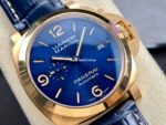 TTF Factory Panerai Luminor Marina PAM1114 Rose Gold Leather Strap Arabic Numerals Blue Dial - Image 2