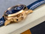 TTF Factory Panerai Luminor Marina PAM1114 Rose Gold Leather Strap Arabic Numerals Blue Dial - Image 6