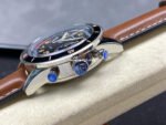 TW Factory Blancpain Air Command AC01-1130-63A 42.5mm Black Ceramic Steel Calfskin Vintage Leather Strap Black Dial - Image 6