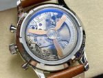 TW Factory Blancpain Air Command AC01-1130-63A 42.5mm Black Ceramic Steel Calfskin Vintage Leather Strap Black Dial - Image 7
