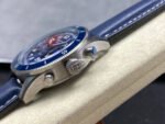 TW Factory Blancpain Air Command N0AC02O12B040N063B 42.5mm Blue Ceramic Steel Calfskin Vintage Leather Strap Blue Dial - Image 6
