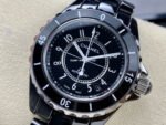 TW Factory Chanel J12 H5697 38mm Full Black Ceramic Arabic Numerals Black Dial - Image 3