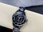 TW Factory Chanel Quartz J12 H1625 33mm Full Black Ceramic Diamond Black Dial - Image 5