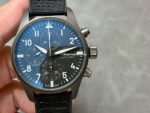 TW Factory IWC Pilot Chronograph Top Gun IW388106 41mm Titanium Textile Strap White Arabic Numerals Black Dial