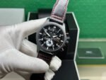 TW Factory IWC Pilot Chronograph Top Gun IW389108 44.5mm Ceramic Leather Strap Arabic Numerals Black Dial - Image 3