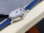 TW Factory IWC Portofino Midsize Automatic Moonphase IW659601 37.1mm Steel Blue Leather Strap White Dial - Image 6