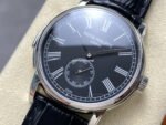 TW Factory Patek Philippe Calatrava 5078G-010 40mm Steel Calfskin Strap Roman Numerals Black Dial - Image 3