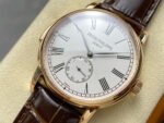 TW Factory Patek Philippe Calatrava 5078R-001 40mm Rose Gold Calfskin Strap Roman Numerals White Dial - Image 3