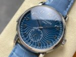 TW Factory Patek Philippe Calatrava 5178G-012 40mm Steel Calfskin Strap Arabic Numerals Blue Dial - Image 3