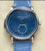 TW Factory Patek Philippe Calatrava 5178G-012 40mm Steel Calfskin Strap Arabic Numerals Blue Dial