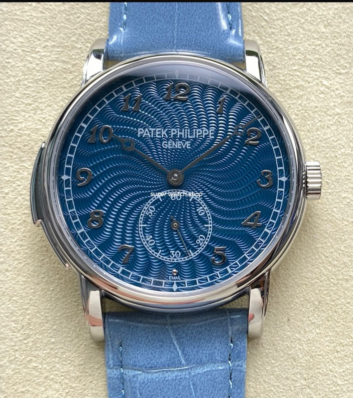 TW-Factory-Patek-Philippe-Calatrava-5178G-012-40mm-Steel-Calfskin-Strap-Arabic-Numerals-Blue-9.jpg TW Factory Patek Philippe Calatrava 5178G-012 40mm Steel Calfskin Strap Arabic Numerals Blue Dial - Image 1