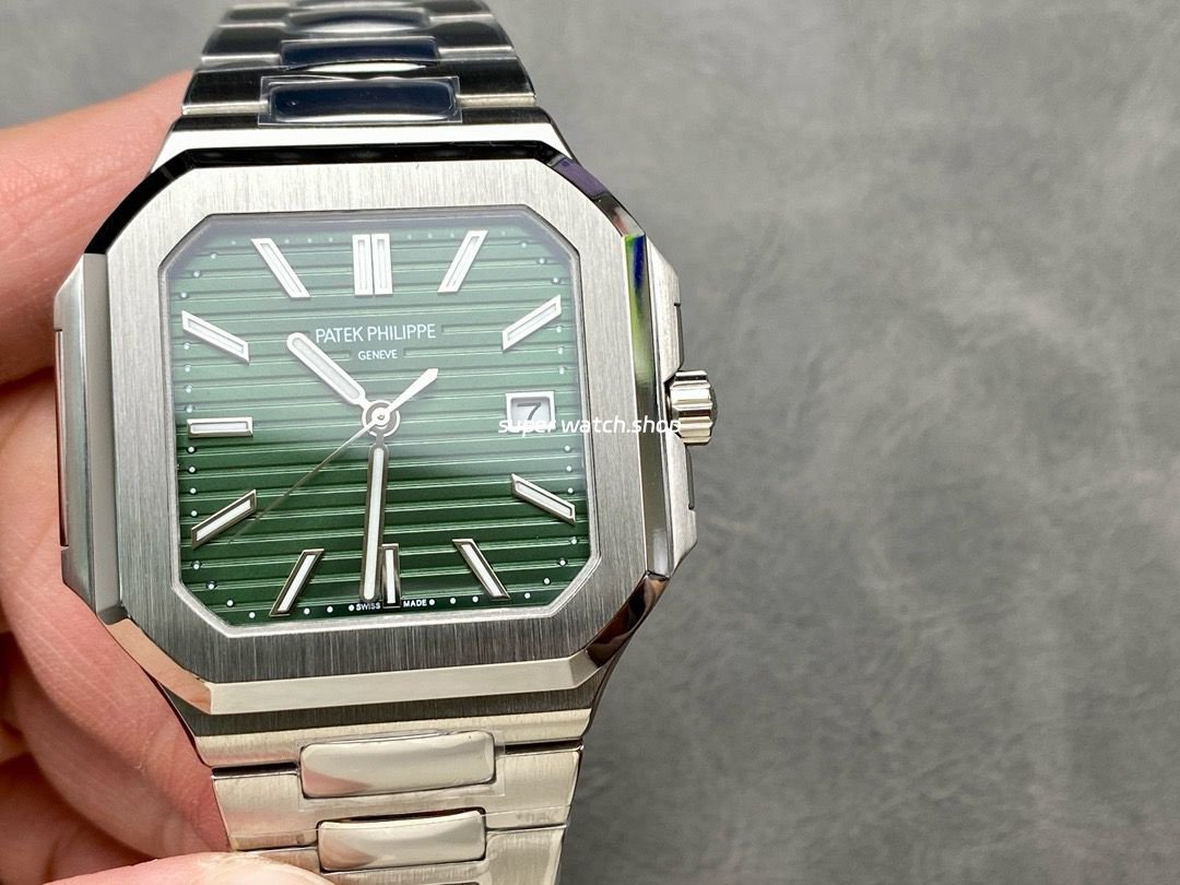TW-Factory-Patek-Philippe-Cubitus-58211A-45mm-Full-Steel-Green-Dial-8.jpg TW Factory Patek Philippe Cubitus 5821/1A 45mm Full Steel Green Dial - Image 1