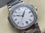 TW Factory Patek Philippe Nautilus 71181200A-010 Diamond Bezel White Dial - Image 2